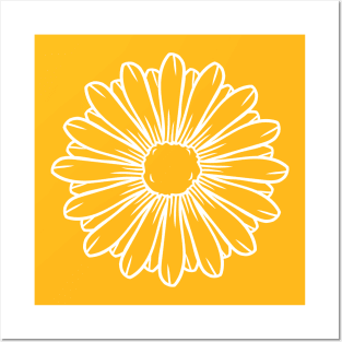 daisy flower Posters and Art